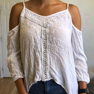 White off the shoulder blouse in good condition